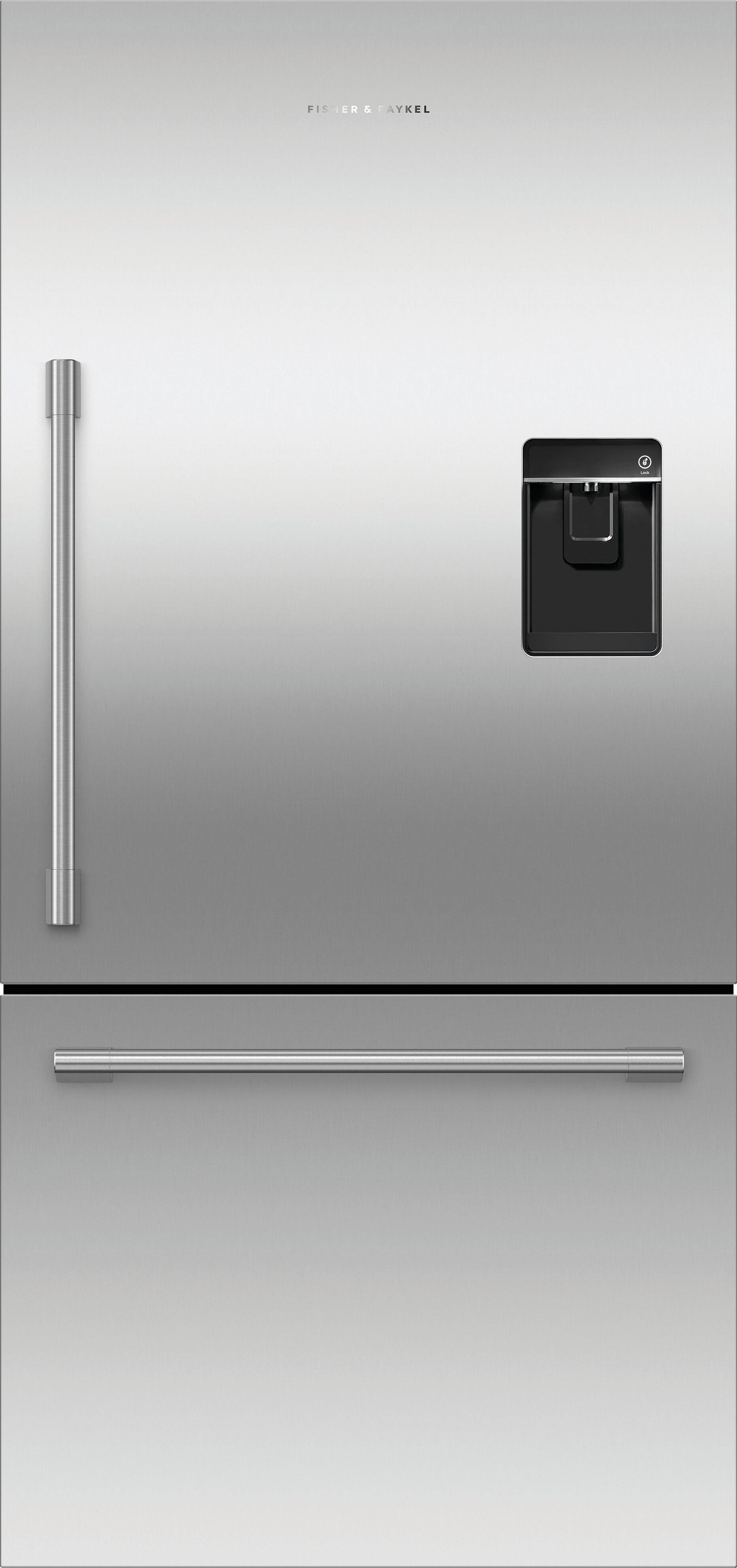 Fisher & Paykel - Active Smart 17.1 Cu Ft Bottom Freezer Refrigerator with Ice & Water - Stainless Steel