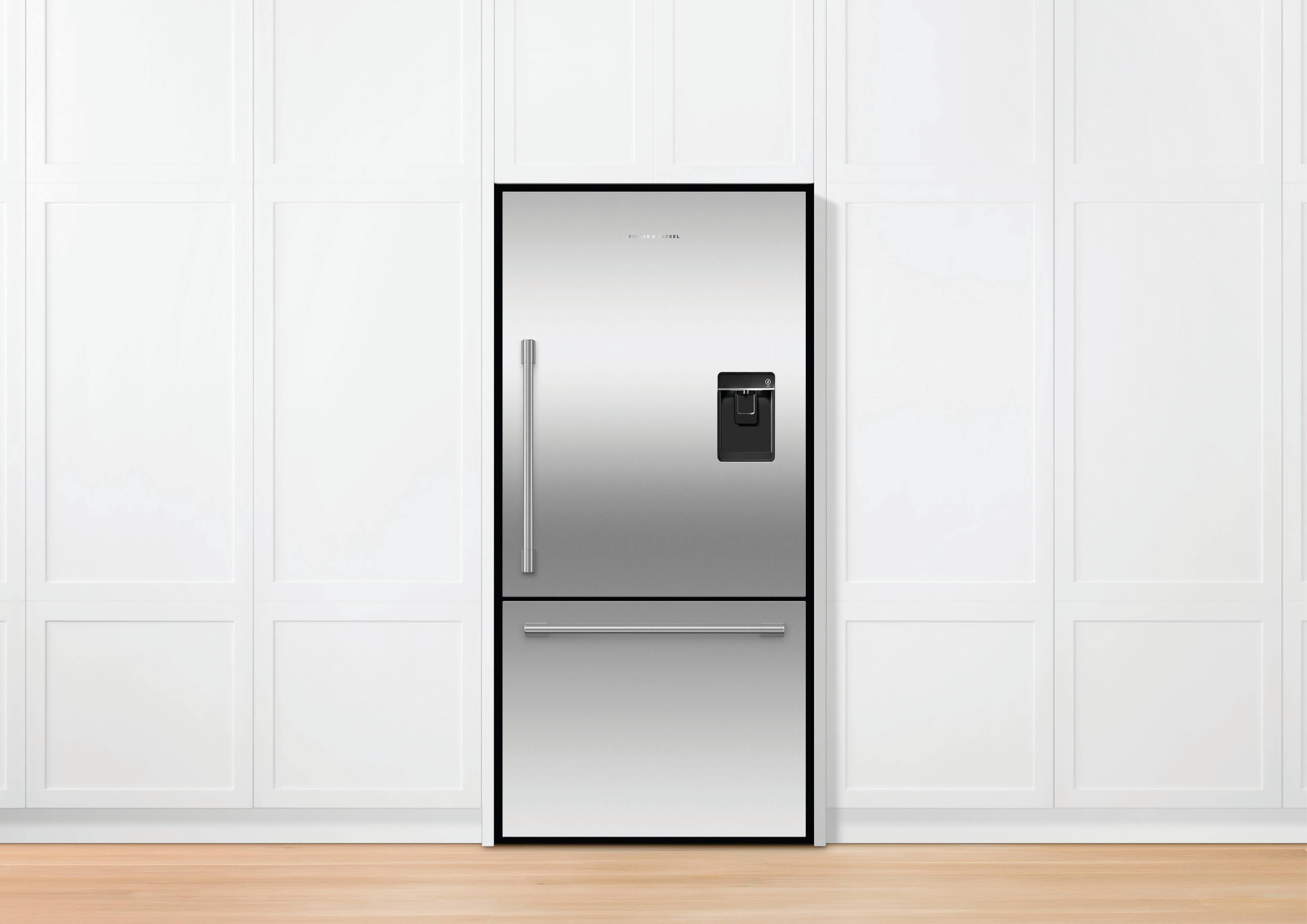 Alt View 12. Fisher & Paykel - Active Smart 17.1 Cu Ft Bottom Freezer Refrigerator with Ice & Water - Stainless Steel.