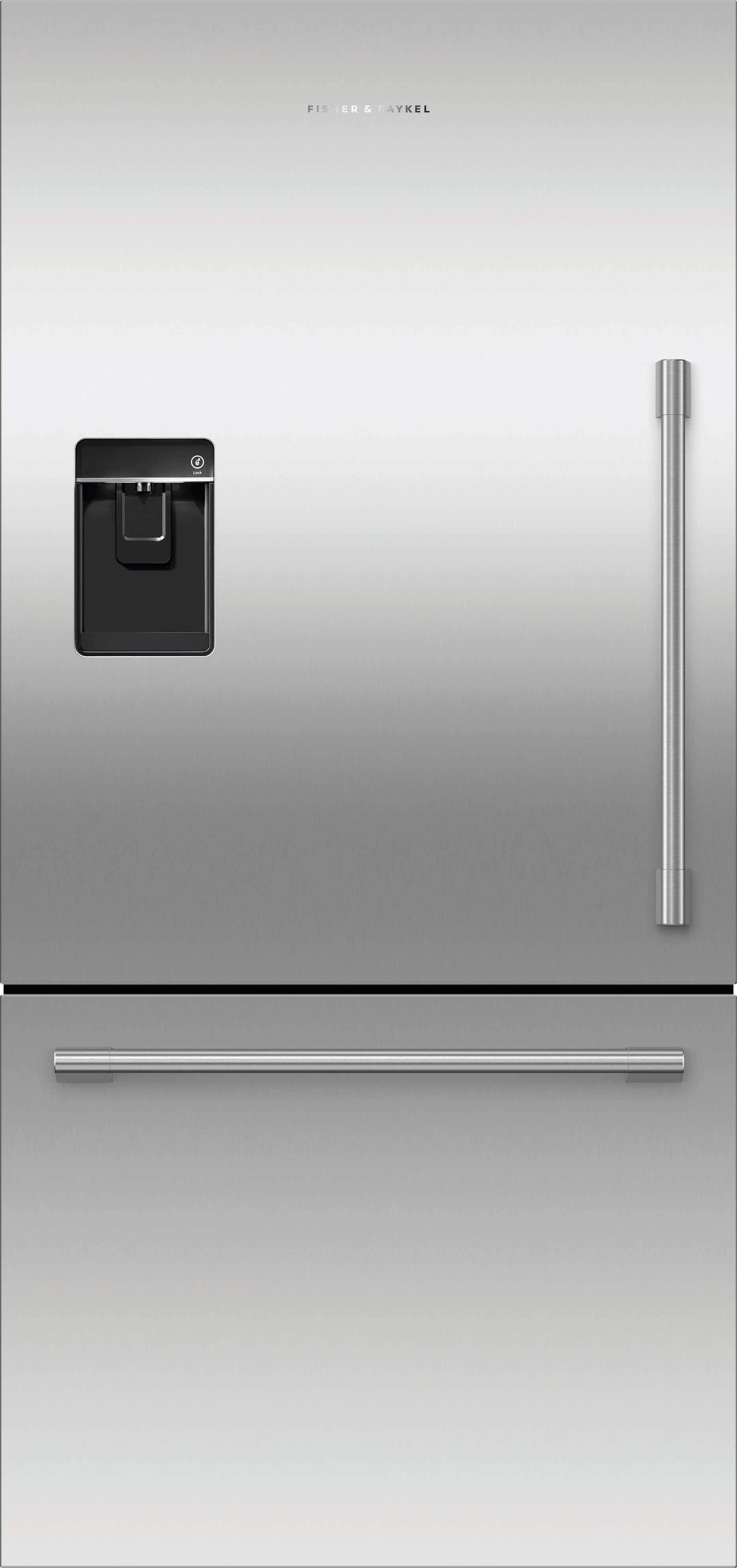 Fisher & Paykel - Active Smart 17.1 Cu Ft Bottom Freezer Refrigerator with Ice & Water - Stainless Steel - Front_Zoom
