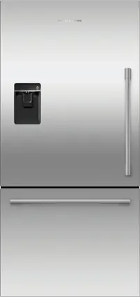 Front. Fisher & Paykel - Active Smart 17.1 Cu Ft Bottom Freezer Refrigerator with Ice & Water - Stainless Steel.