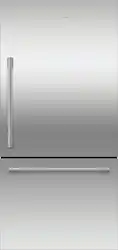 Fisher & Paykel - Active Smart 17.1 Cu Ft Bottom Freezer Refrigerator with Ice - Stainless Steel - Front_Zoom