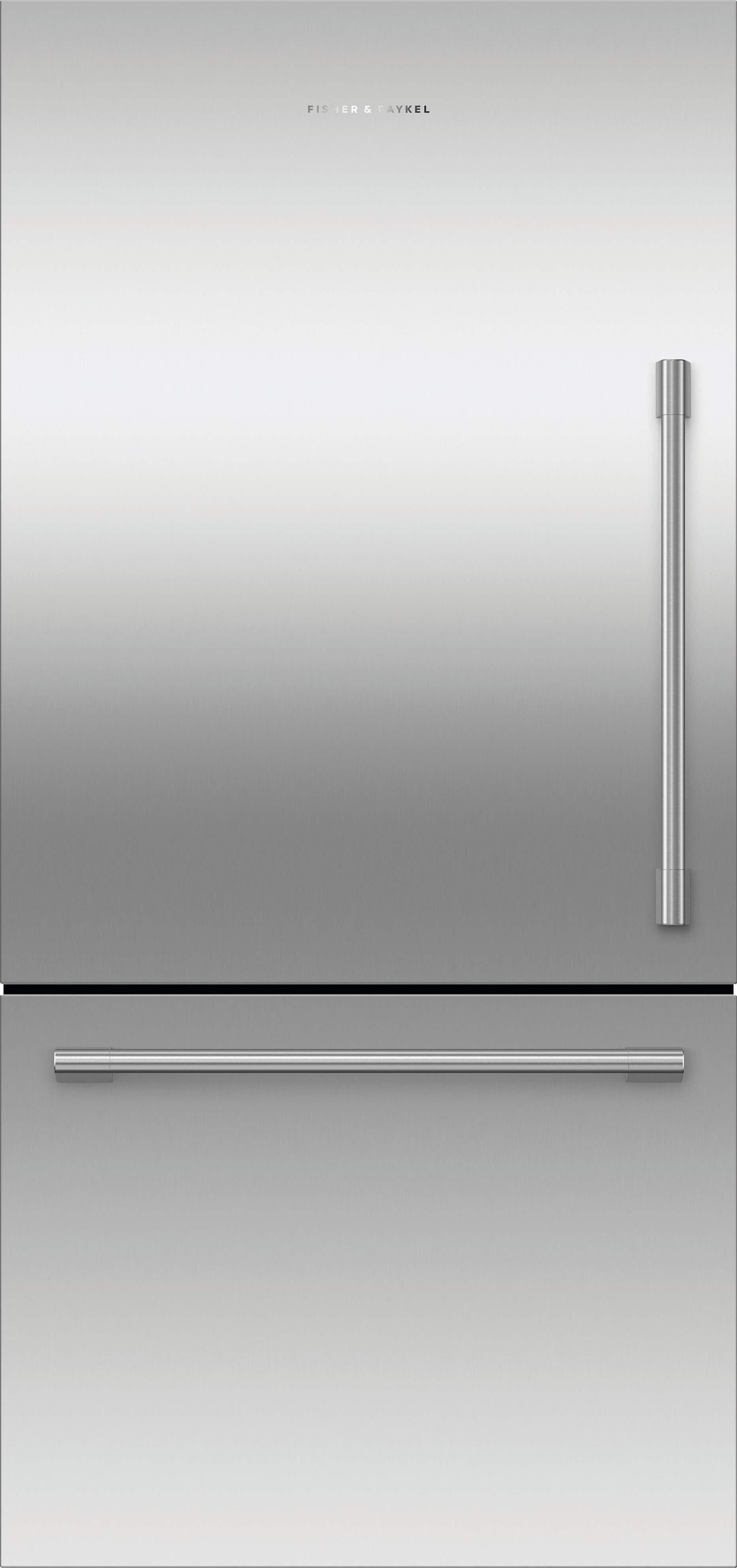 Fisher & Paykel - Active Smart 17.1 Cu Ft Bottom Freezer Refrigerator with Ice - Stainless Steel - Front_Zoom