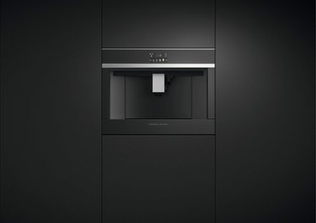 Fisher & Paykel - 24" Coffee Maker with Self-Cleaning Function - Black Glass