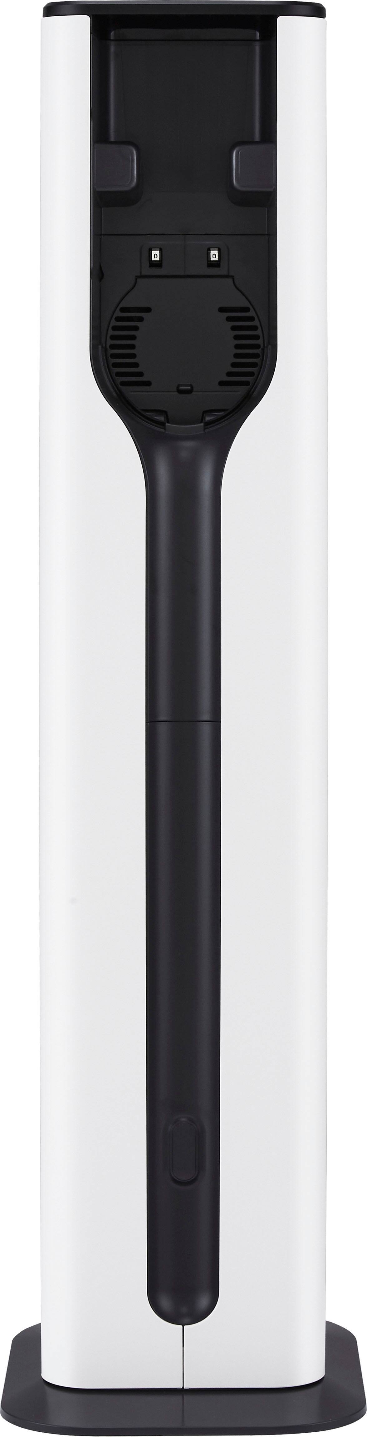 Angle. LG - CordZero All-in-One Cordless Stick Vacuum with Dual Floor Max Nozzle - Essence White.