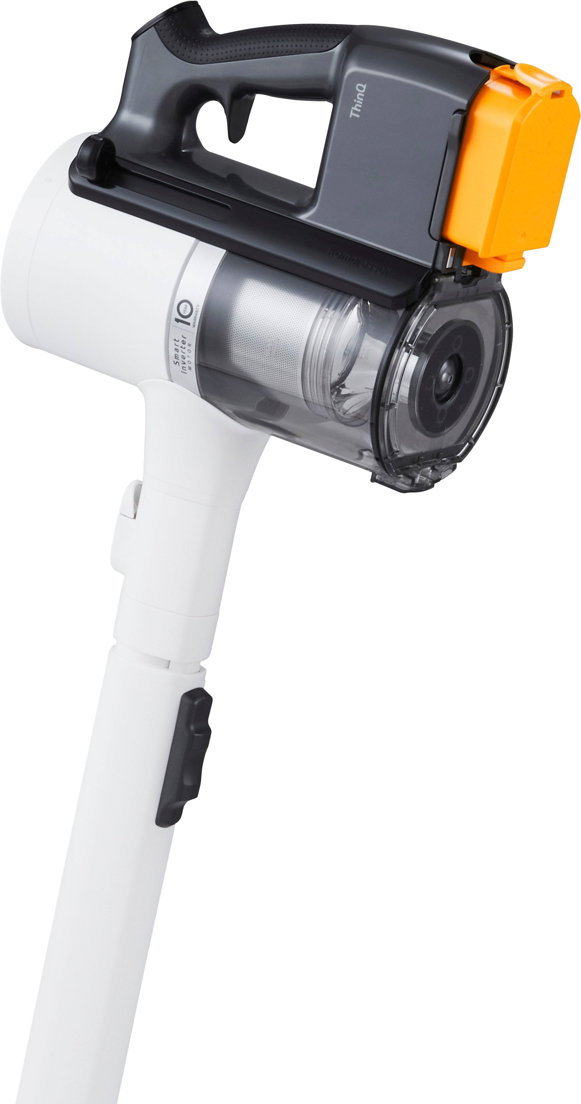 Alt View 28. LG - CordZero All-in-One Cordless Stick Vacuum with Dual Floor Max Nozzle - Essence White.