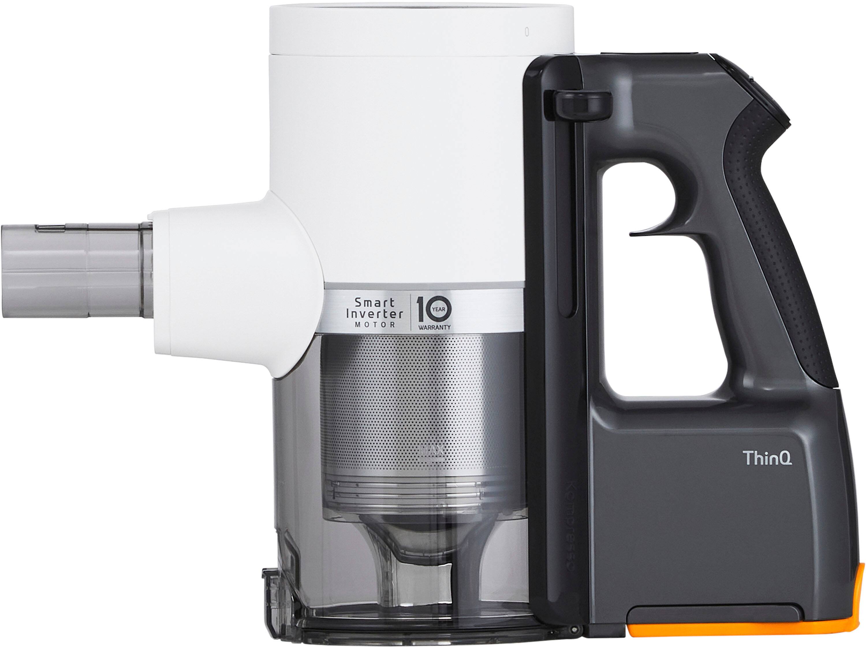 Alt View 30. LG - CordZero All-in-One Cordless Stick Vacuum with Dual Floor Max Nozzle - Essence White.