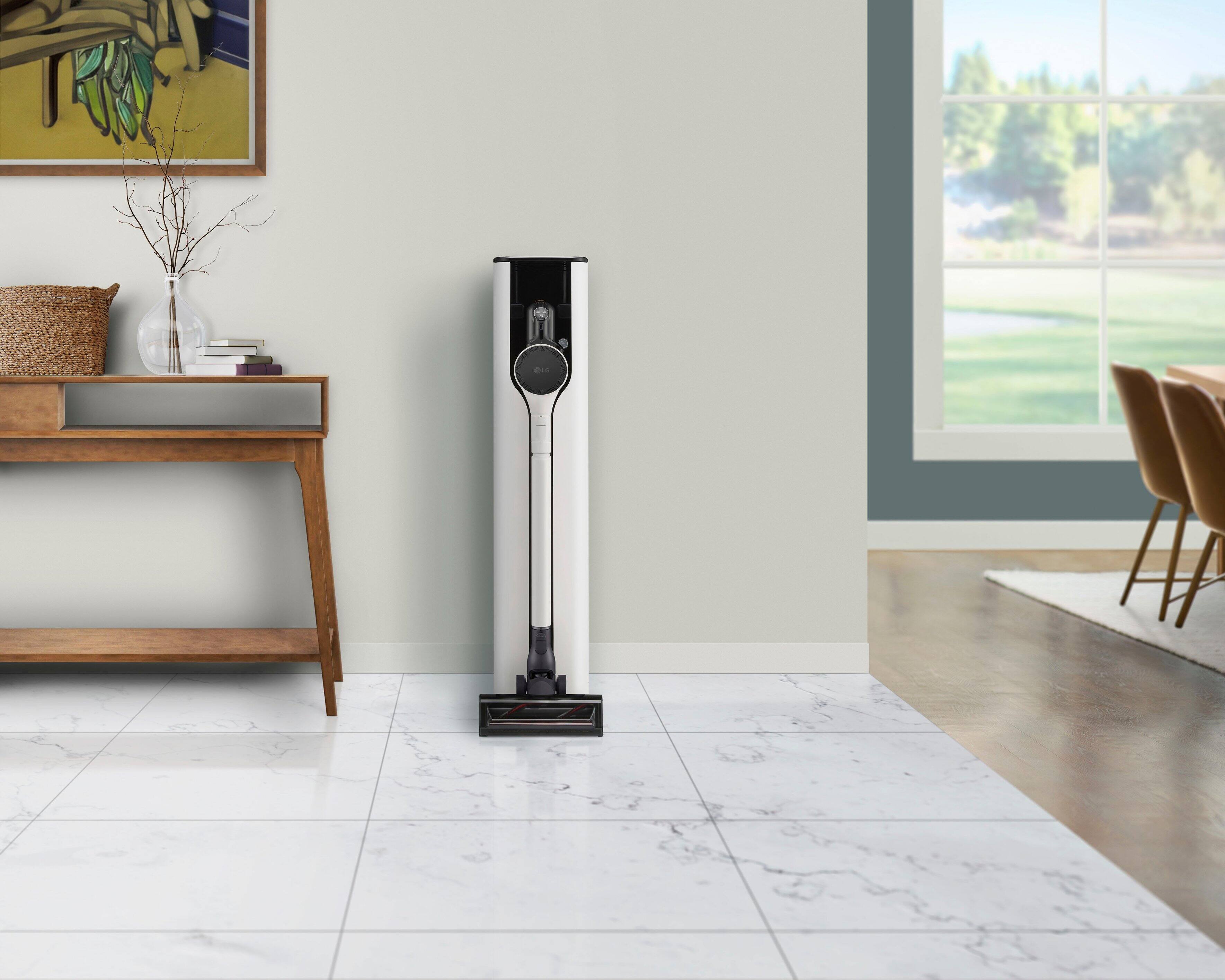 Alt View 39. LG - CordZero All-in-One Cordless Stick Vacuum with Dual Floor Max Nozzle - Essence White.