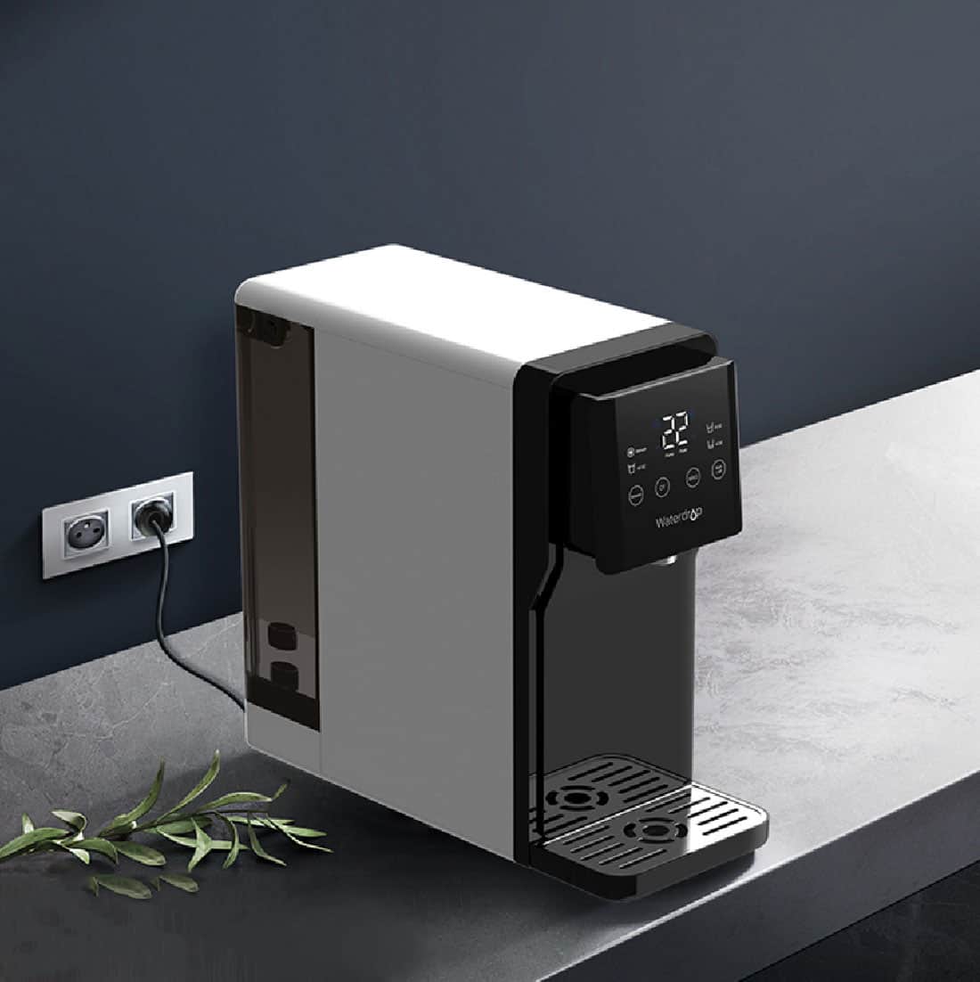 Alt View 12. Waterdrop - N1 Countertop Reverse Osmosis Water Dispenser - Black and White.