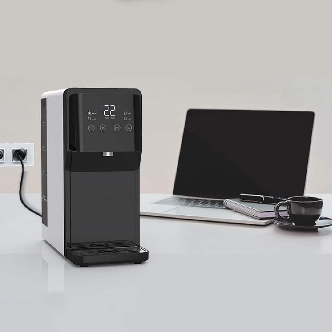 Alt View 15. Waterdrop - N1 Countertop Reverse Osmosis Water Dispenser - Black and White.