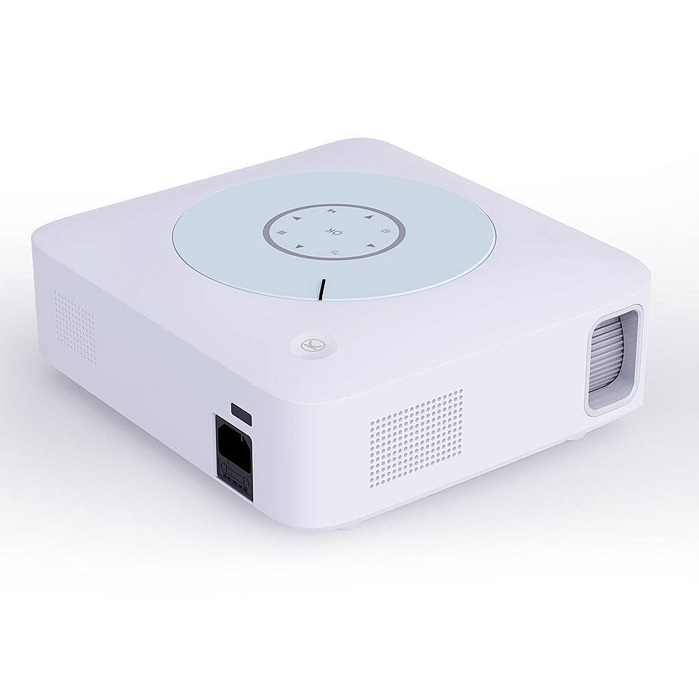 Back. Vankyo - Leisure E30TBS Native 1080P Wireless Single LCD Portable Projector, Screen Included - White/White.