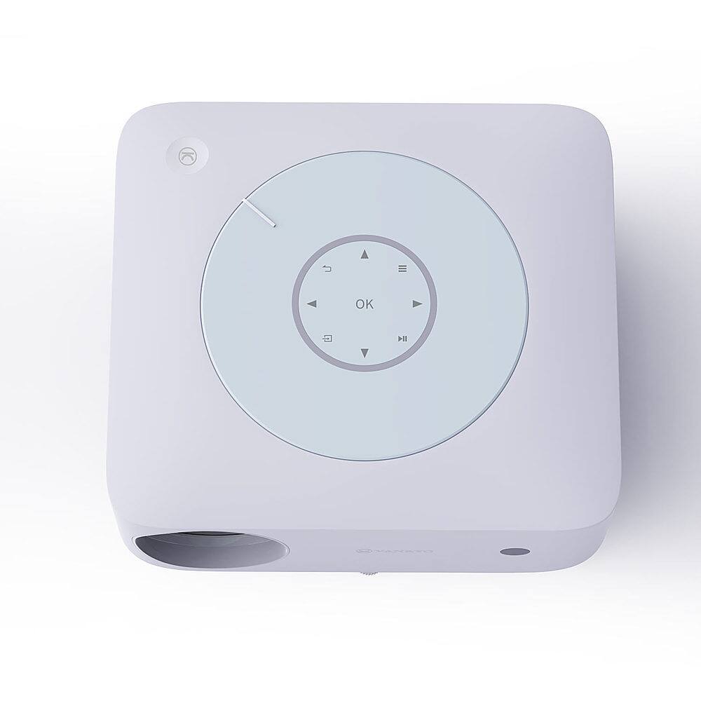 Top. Vankyo - Leisure E30TBS Native 1080P Wireless Single LCD Portable Projector, Screen Included - White/White.