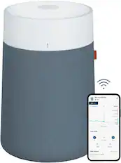 Front. Blueair - Blue Pure 311i Max 387 Sq. Ft Smart HEPASilent Air Purifier - White/Seabed.