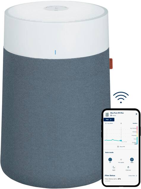 Blueair - Blue Pure 311i Max 2,107 Sq. Ft Smart HEPASilent Air Purifier - White/Seabed