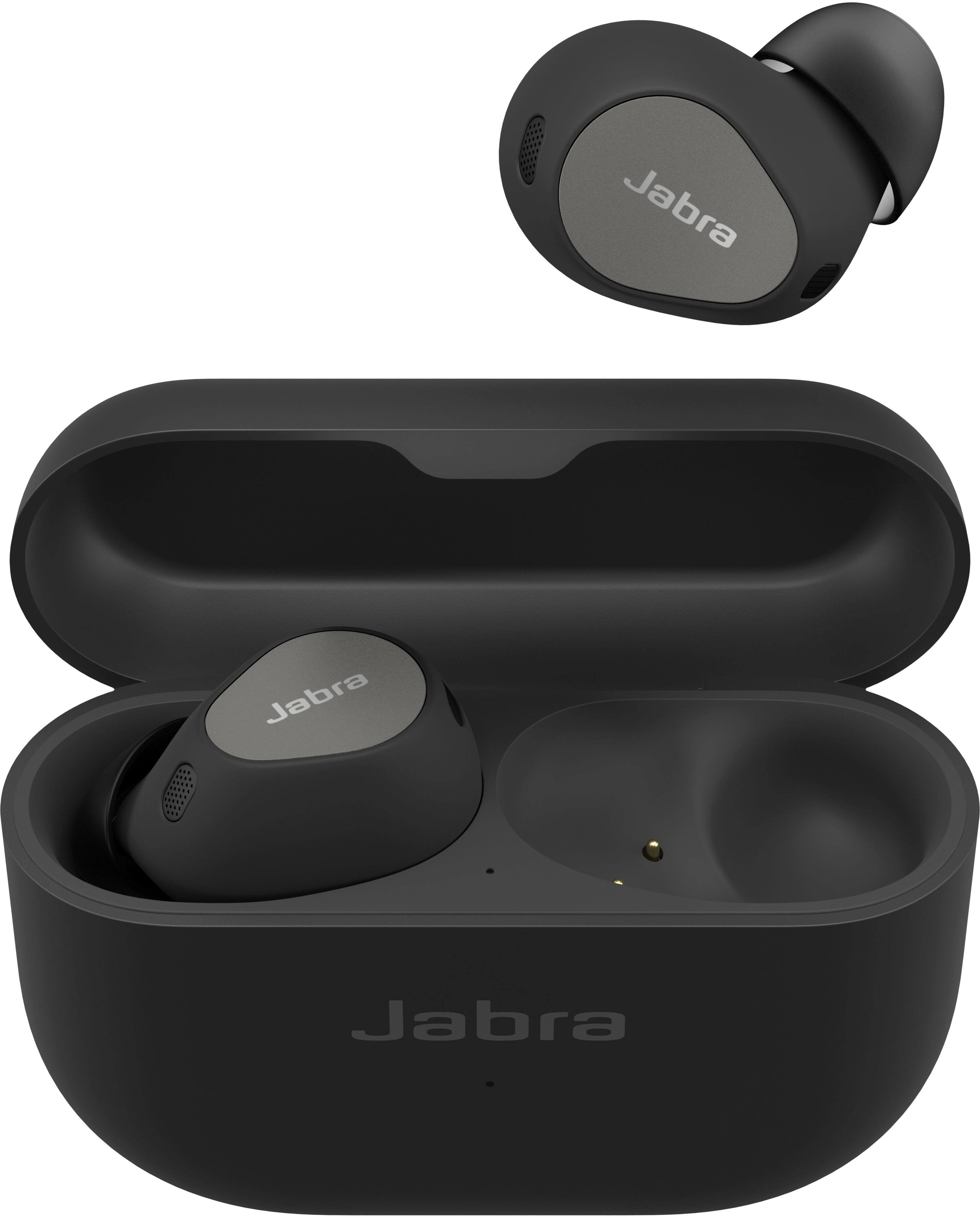 Angle. Jabra - Elite 10 Dolby Atmos True Wireless In-ear Heaphones - Titanium Black.