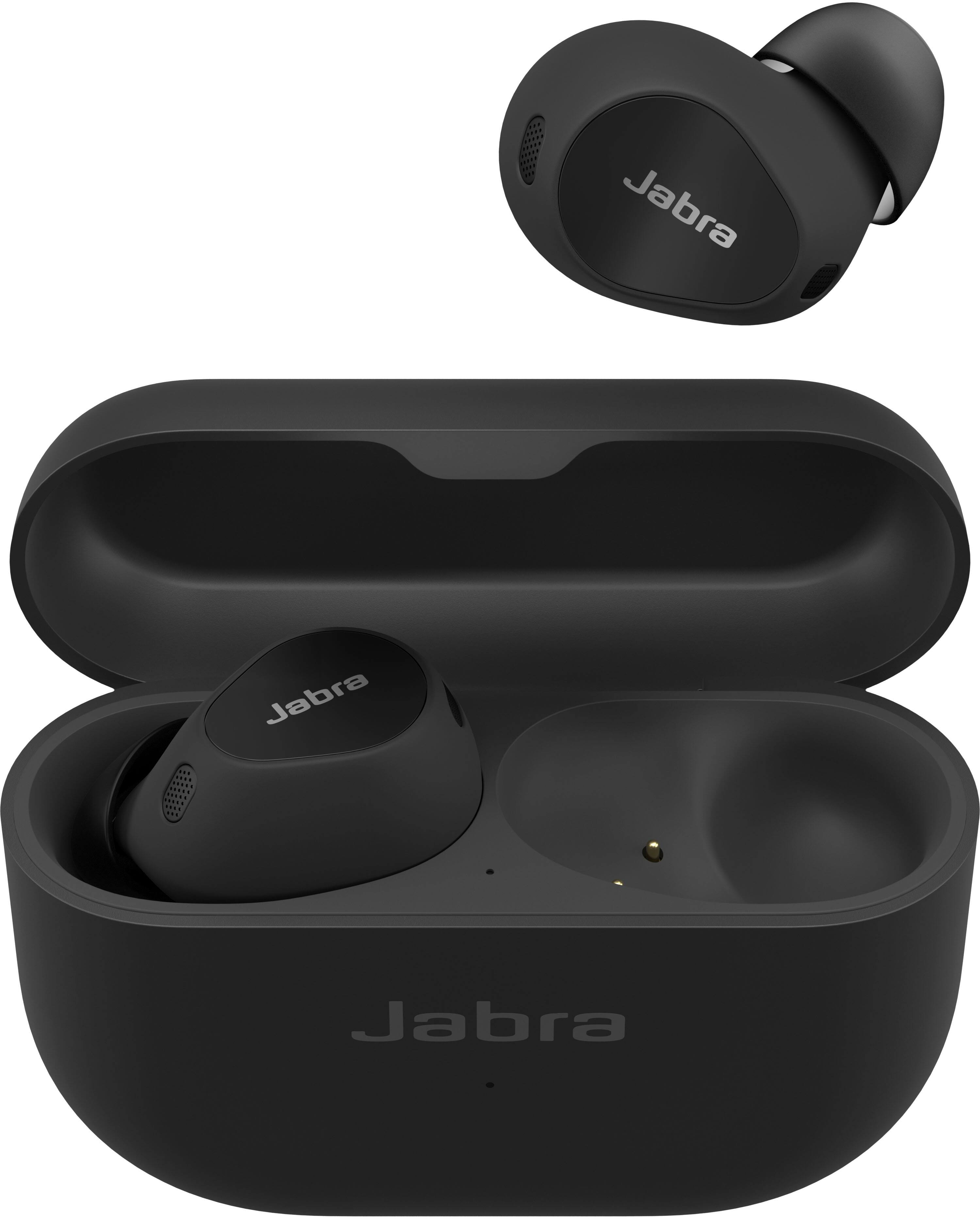 Angle. Jabra - Elite 10 Dolby Atmos True Wireless In-ear Heaphones - Gloss Black.