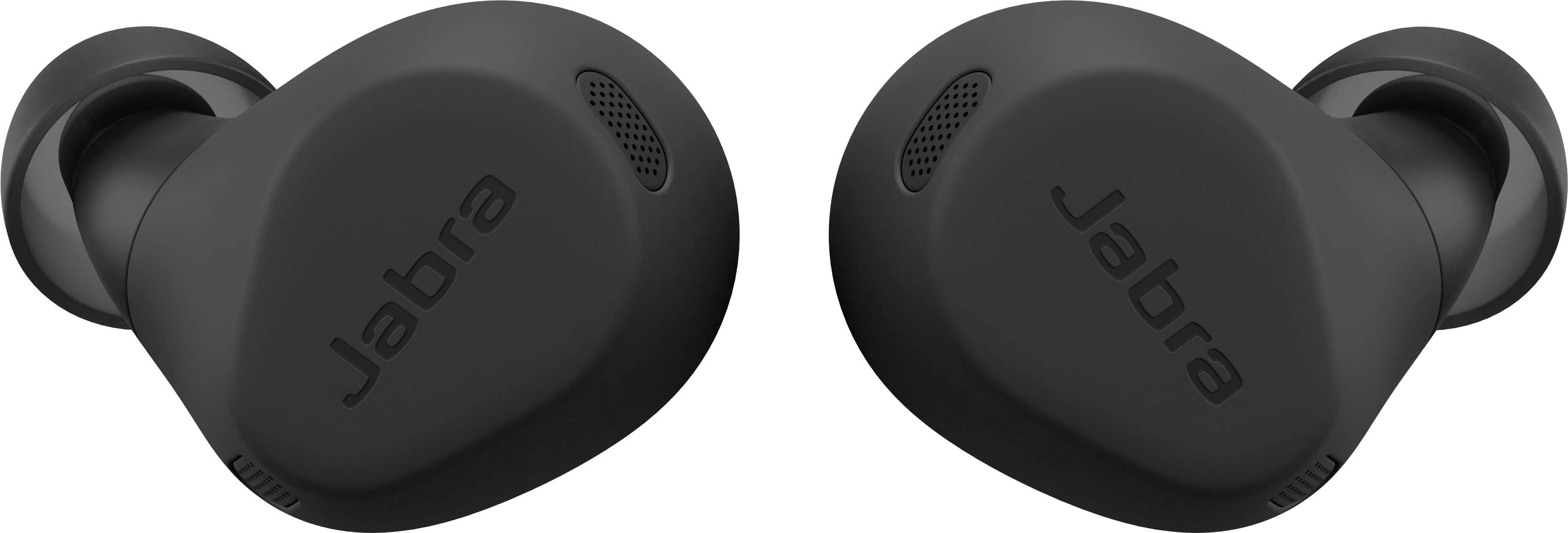 Front. Jabra - Elite 8 Active Military Grade HearThrough True Wireless Headphones - Black.