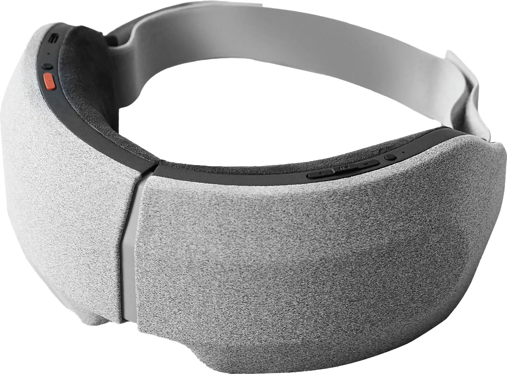 Angle. Sharper Image - RealTouch Eye Mask, Hot + Cold Massager - Gray.