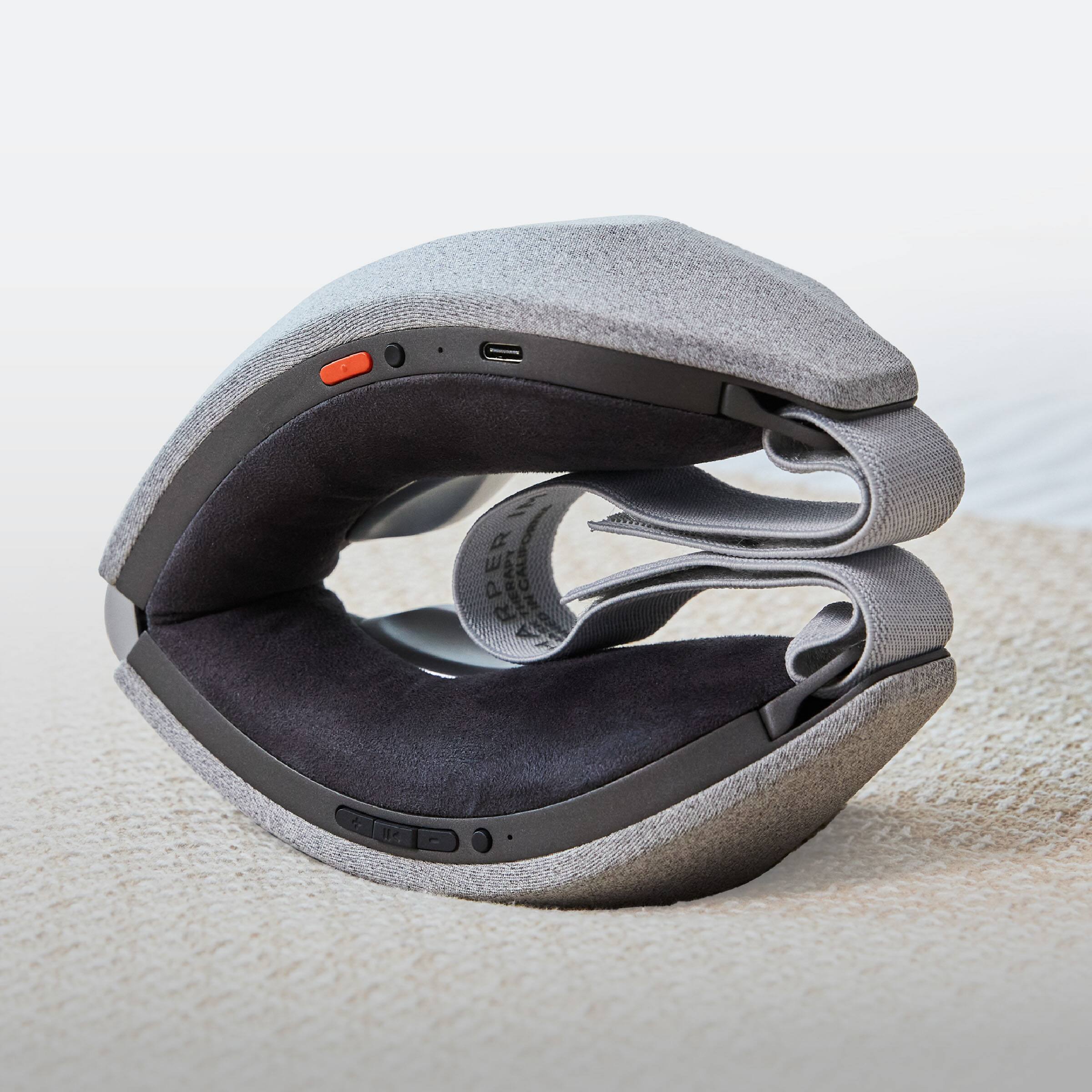 Alt View 11. Sharper Image - RealTouch Eye Mask, Hot + Cold Massager - Gray.