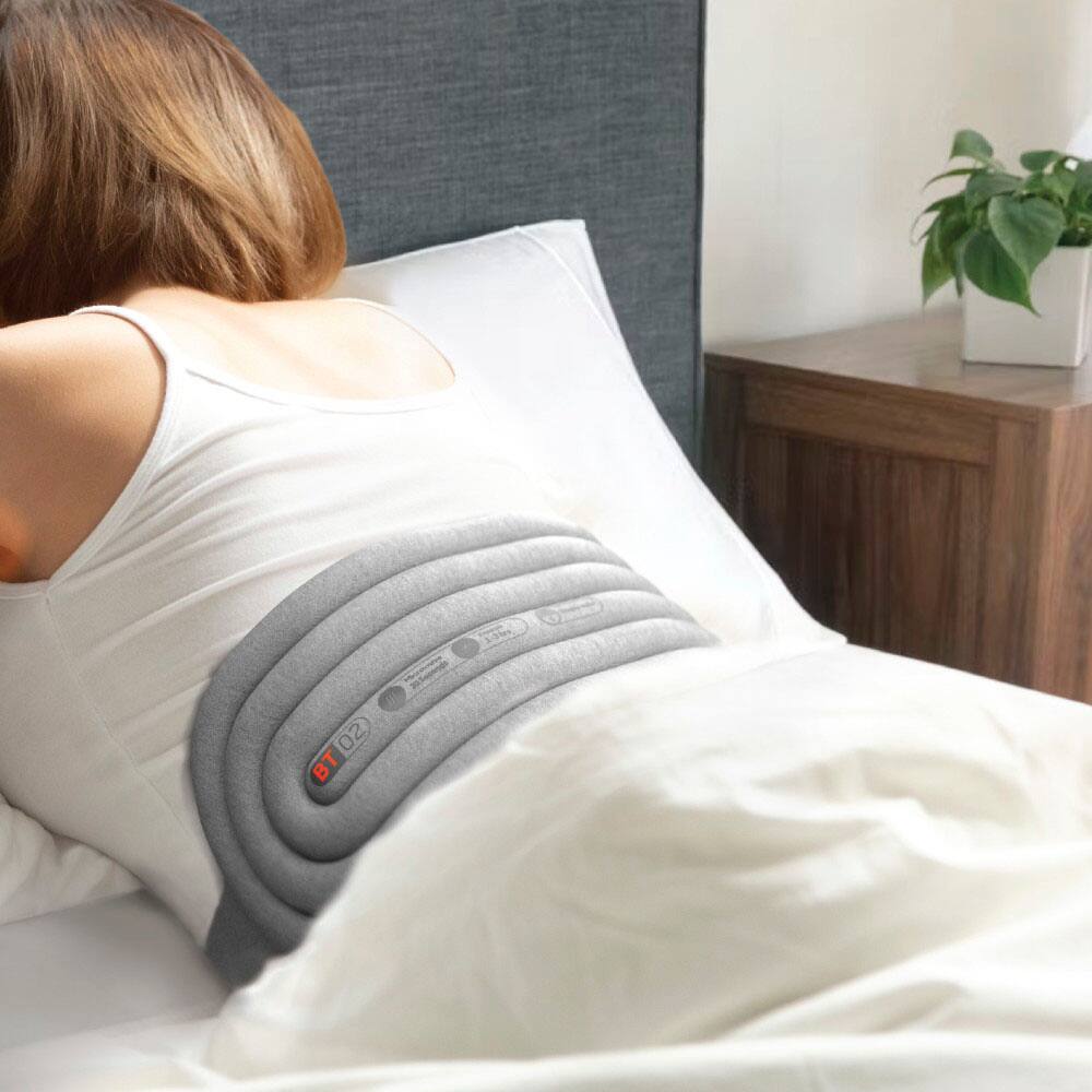 Alt View 13. Sharper Image - Hot + Cold Back Wrap, Dual Intensity Soft Fabric, 53" Length - Gray.