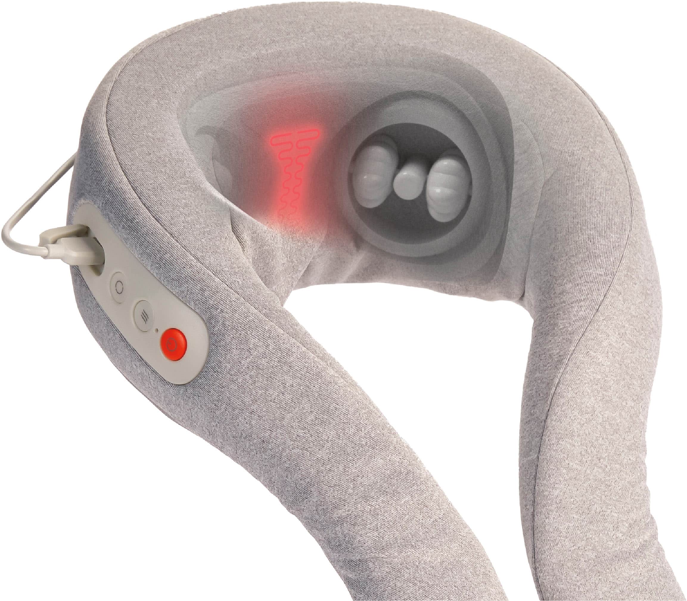 Alt View 12. Sharper Image - Realtouch Shiatsu Plus Cordless Neck Massager - Gray.