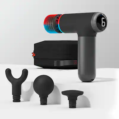Sharper Image PowerBoost Pro+ Compact Hot & Cold Percussion Massager - Black Sharper Image PowerBoost Pro+ Compact Hot & Cold Percussion Massager - Black