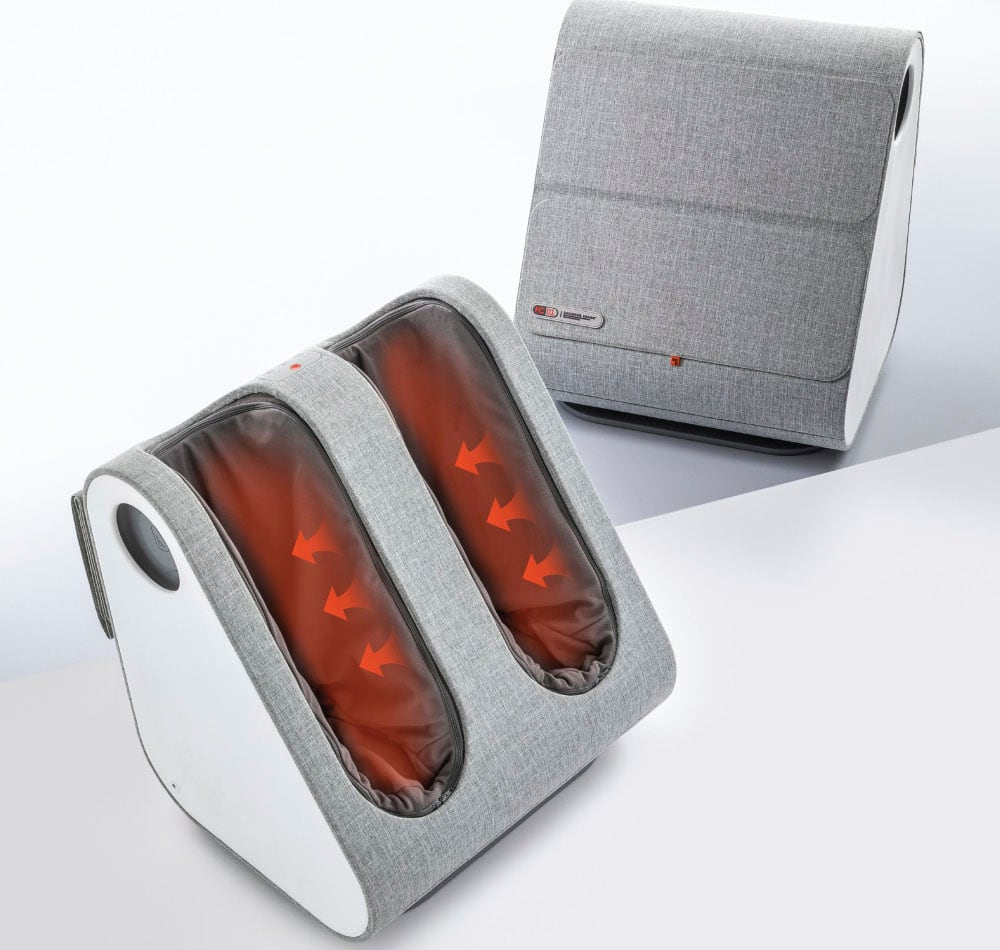 Alt View 12. Sharper Image - Shiatsu Foot and Calf Massager - White.