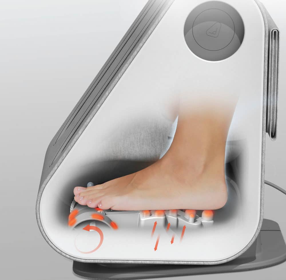 Alt View 14. Sharper Image - Shiatsu Foot and Calf Massager - White.