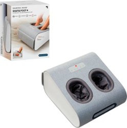 Sharper Image - Shiatsu Foot+ Compression and Rolling Massage with Heat - Gray - Angle_Zoom