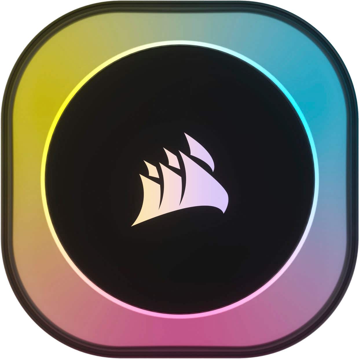 Alt View 13. CORSAIR - iCUE LINK H100i RGB Liquid CPU Cooler with QX120 RGB fans - Black.