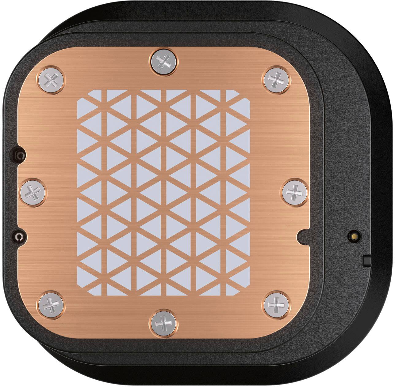 Alt View 14. CORSAIR - iCUE LINK H100i RGB Liquid CPU Cooler with QX120 RGB fans - Black.