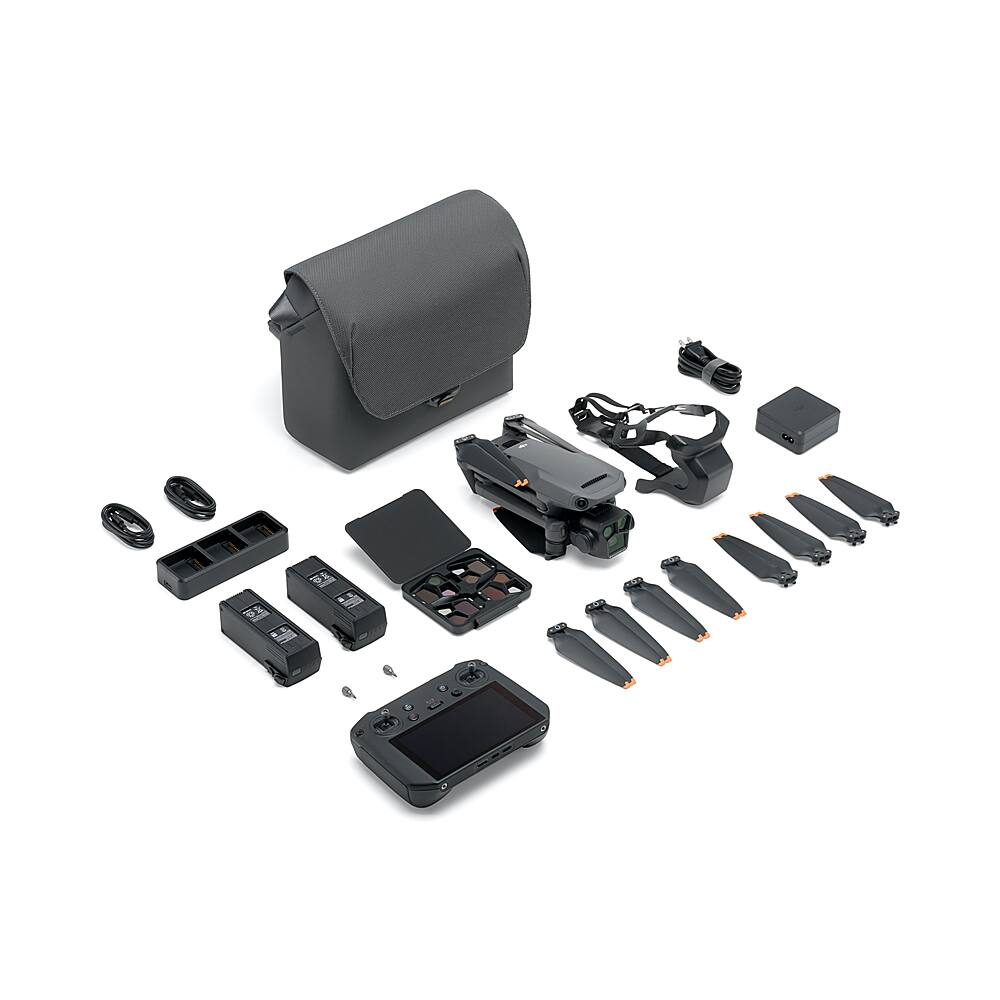 Alt View 14. DJI - Geek Squad Certified Refurbished Mavic 3 Pro Fly More Combo Drone and RC Pro Remote Control with Built-in Screen - Gray.