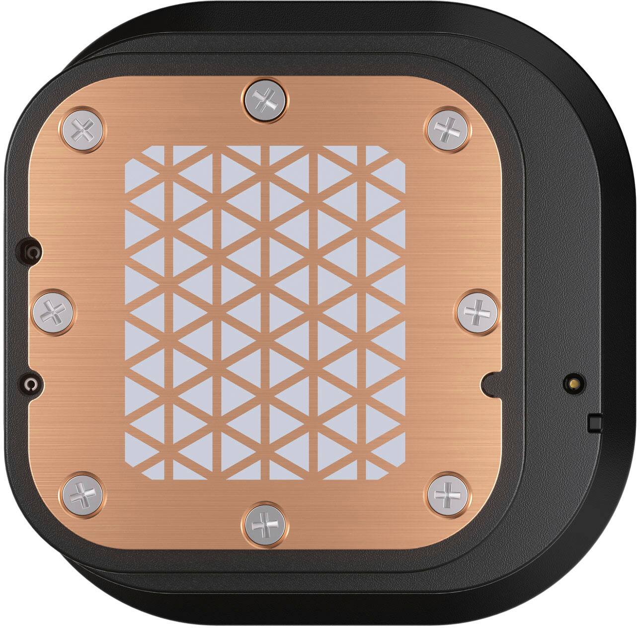 Alt View 15. CORSAIR - iCUE LINK H100i RGB Liquid CPU Cooler with QX120 RGB fans - White.