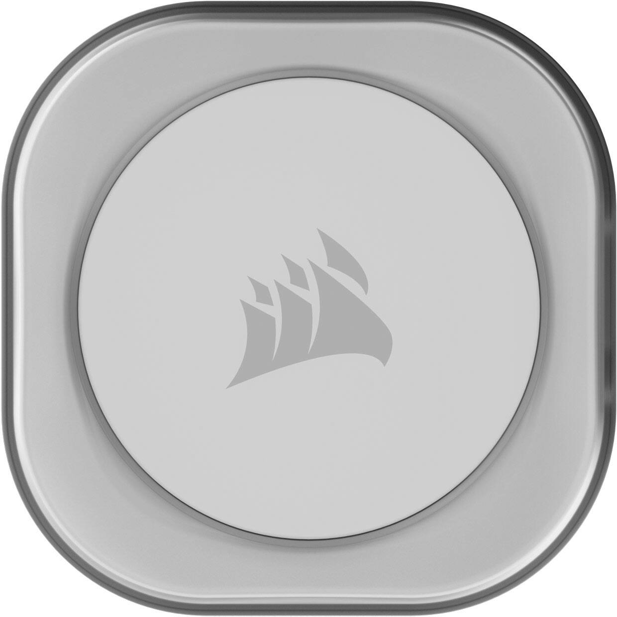 Alt View 16. CORSAIR - iCUE LINK H100i RGB Liquid CPU Cooler with QX120 RGB fans - White.