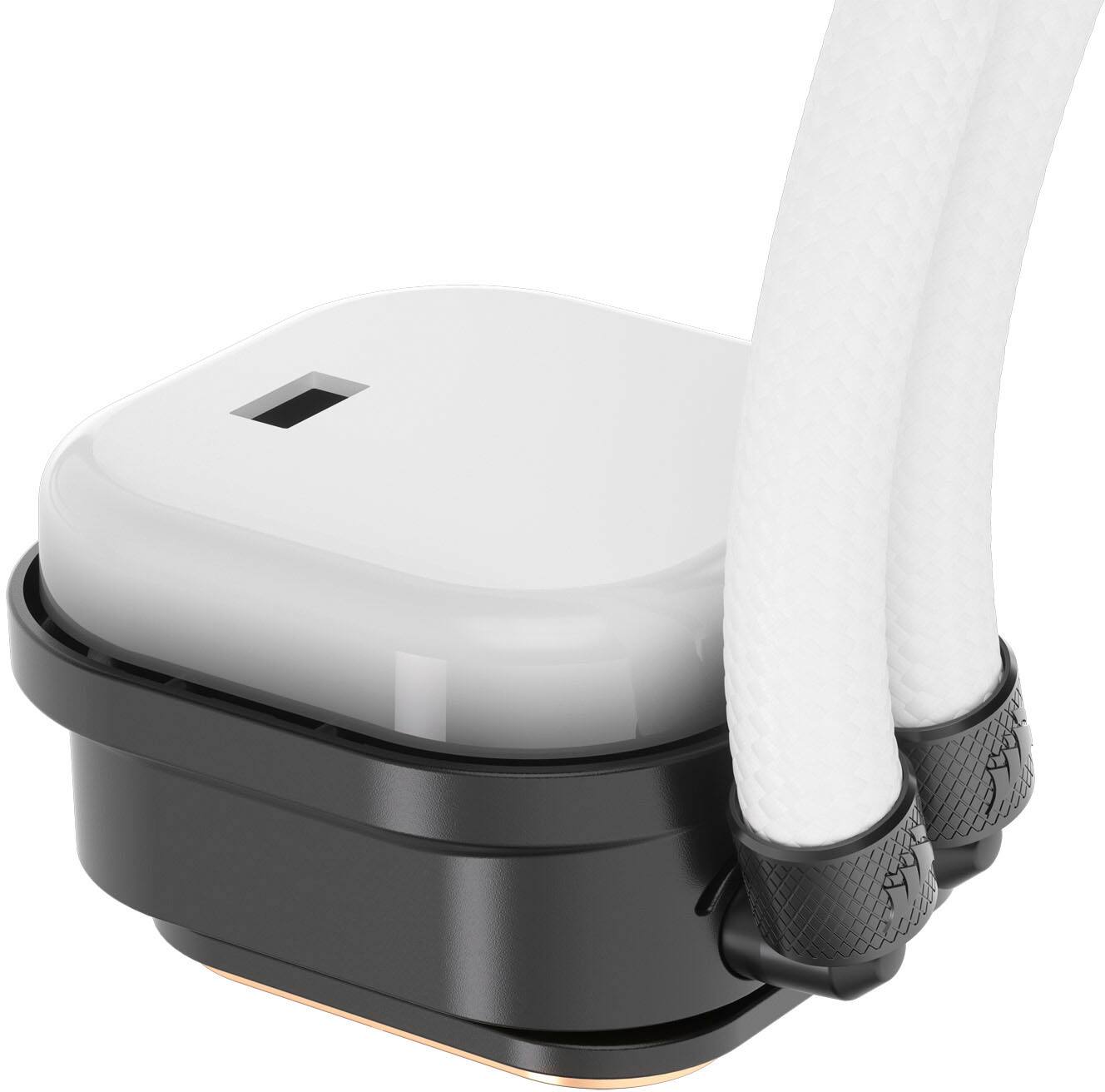 Alt View 19. CORSAIR - iCUE LINK H150i RGB Liquid CPU Cooler with QX120 RGB fans - White.