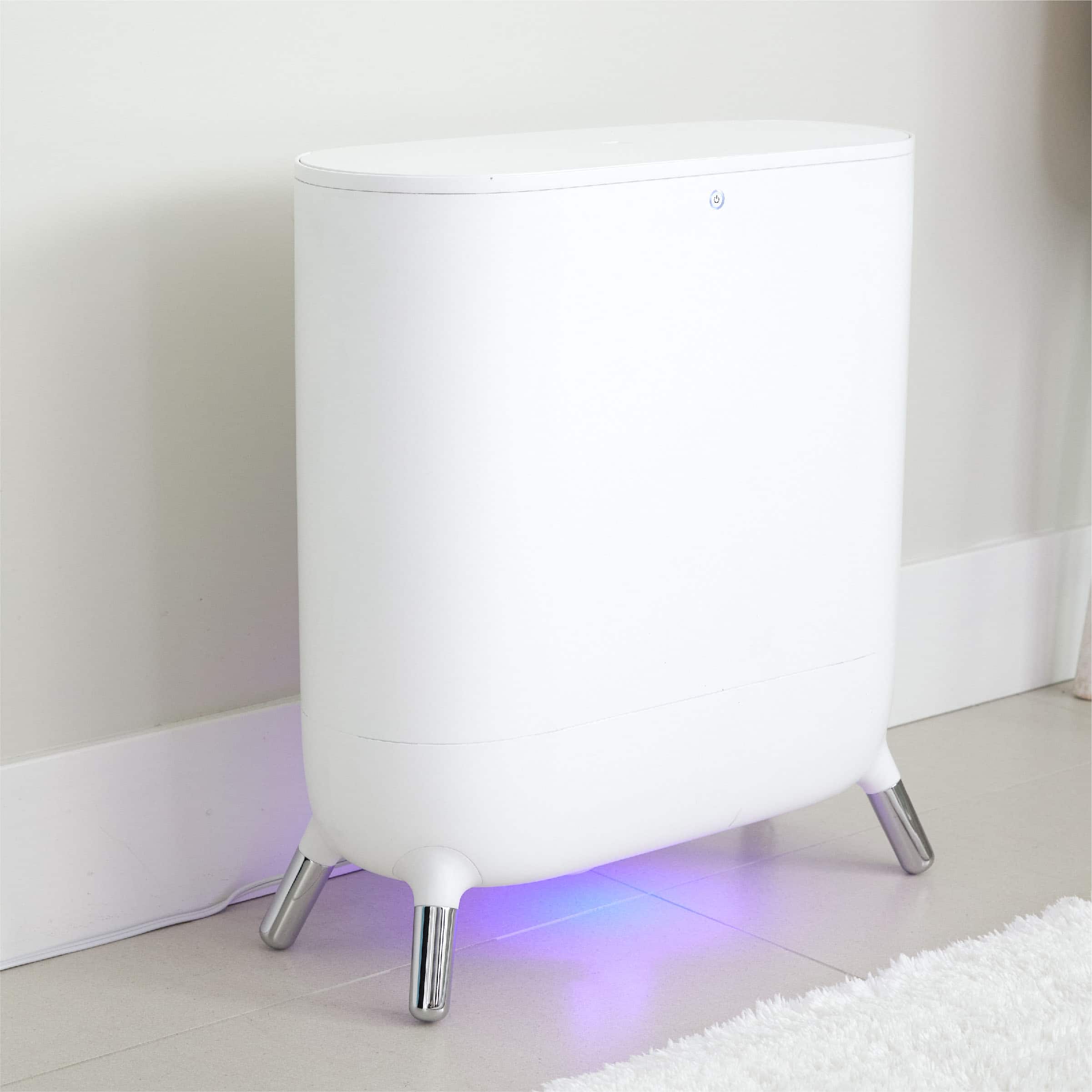 Sharper Image - SpaStudio Towel Warmer, Heated Comfort + Aromatherapy - White - Angle_Zoom