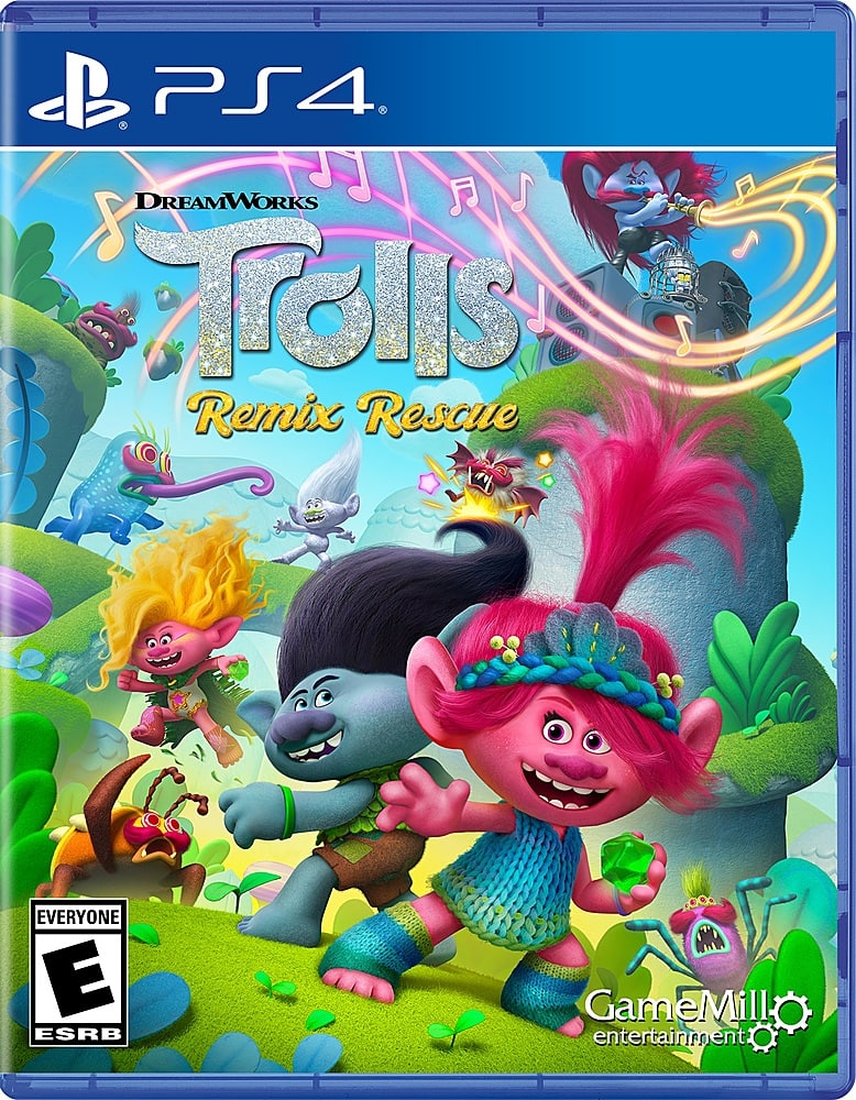 Front. GameMill Entertainment - DreamWorks Trolls Remix Rescue.
