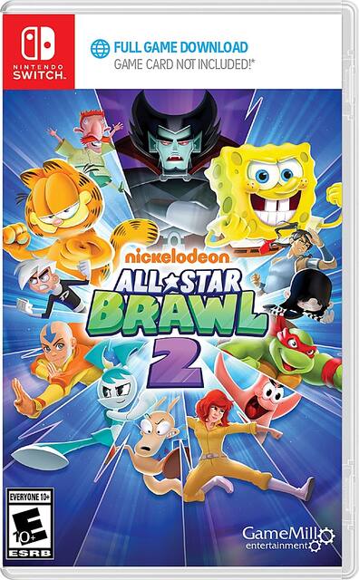 Nickelodeon All Star Brawl 2 Code in Box Standard Edition Nintendo