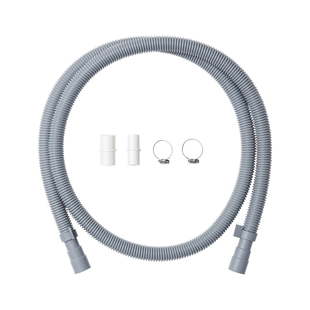 Angle View: LG - 6.5 ft. Drain Extension Hose Kit for Dishwashers - Gray