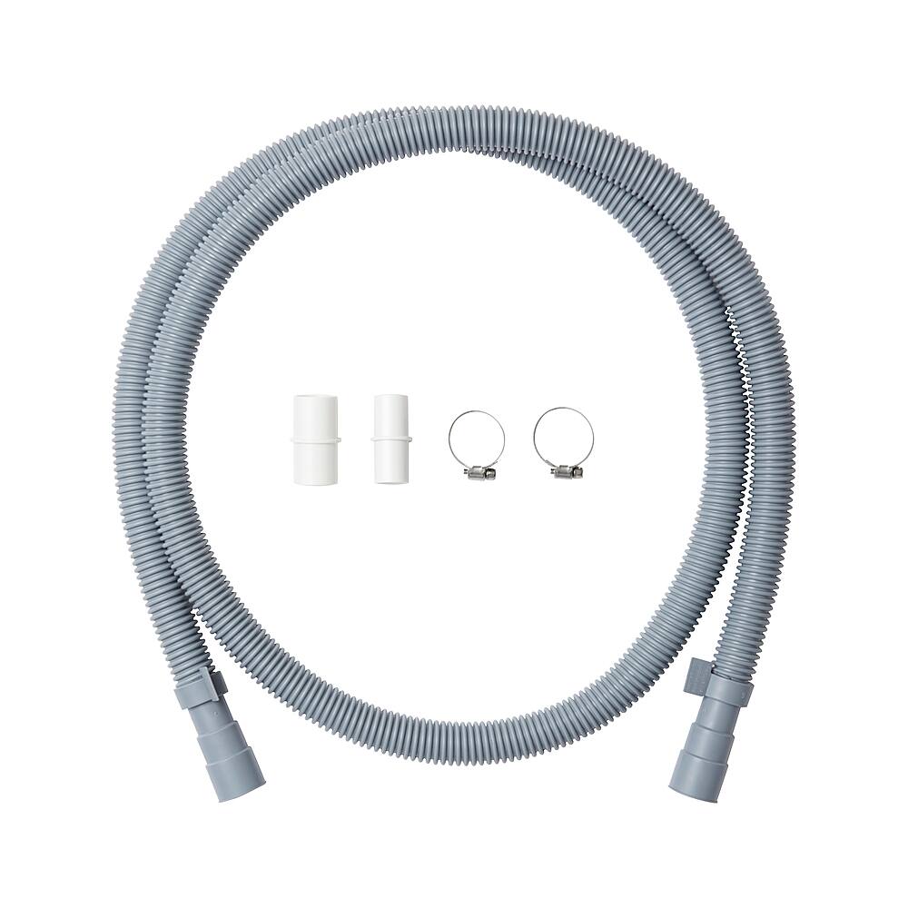 Angle. LG - 6.5 ft. Drain Extension Hose Kit for Dishwashers - Gray.