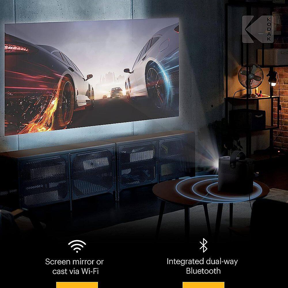 Kodak Screen mirror or cast via Wi-Fi Integrated dual-way Bluetooth