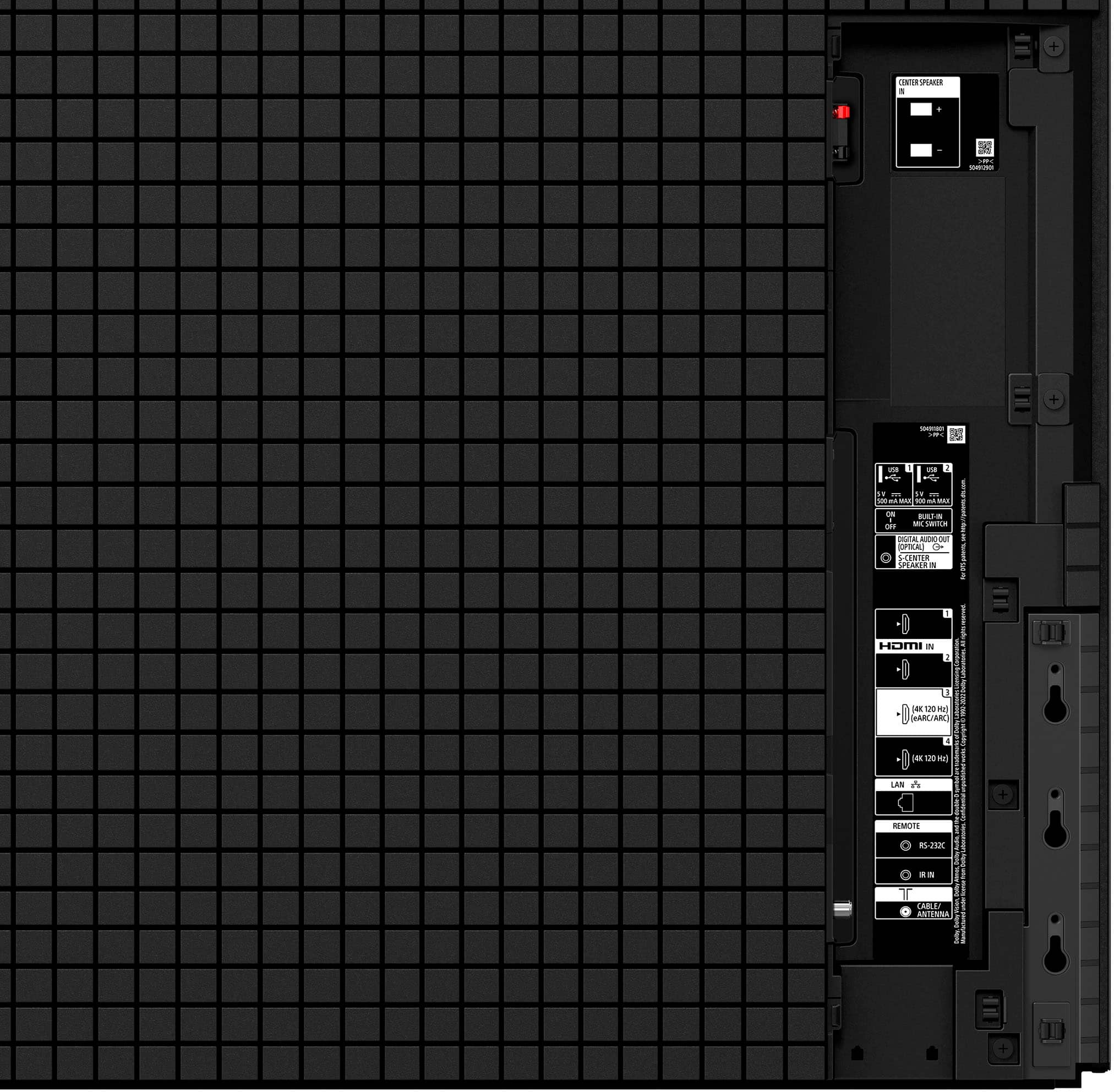 Alt View 11. Sony - 77" class BRAVIA XR A95L OLED 4K UHD Smart Google TV - Black.