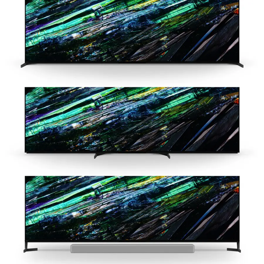 Alt View 25. Sony - 77" class BRAVIA XR A95L OLED 4K UHD Smart Google TV - Black.