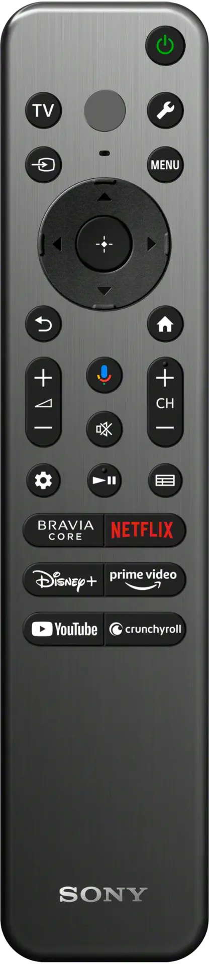 Remote Control. Sony - 77" class BRAVIA XR A95L OLED 4K UHD Smart Google TV - Black.