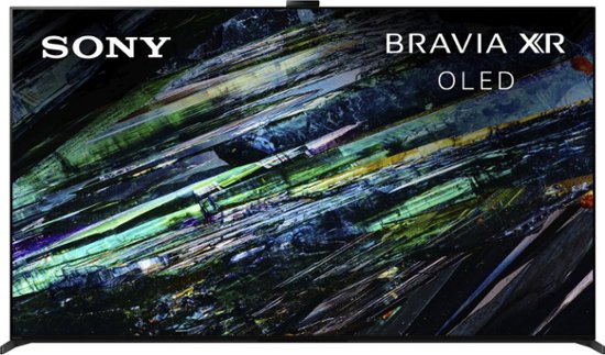 Front. Sony - 65" class BRAVIA XR A95L OLED 4K UHD Smart Google TV - Black.