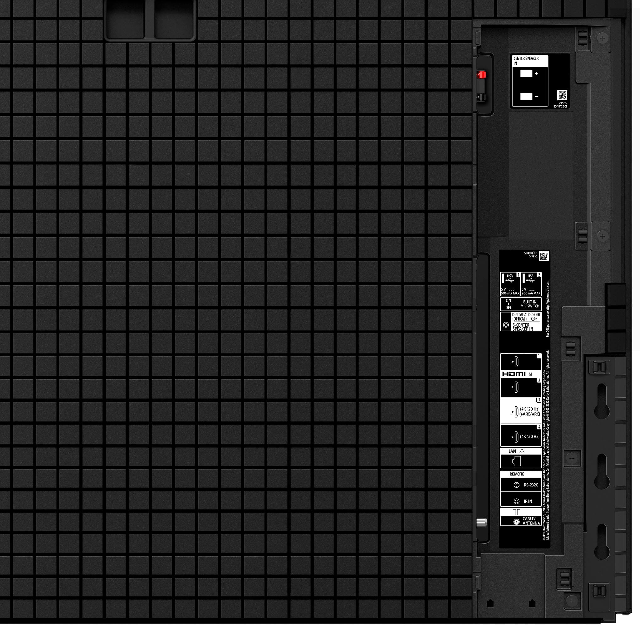 Alt View 11. Sony - 55" class BRAVIA XR A95L OLED 4K UHD Smart Google TV - Black.