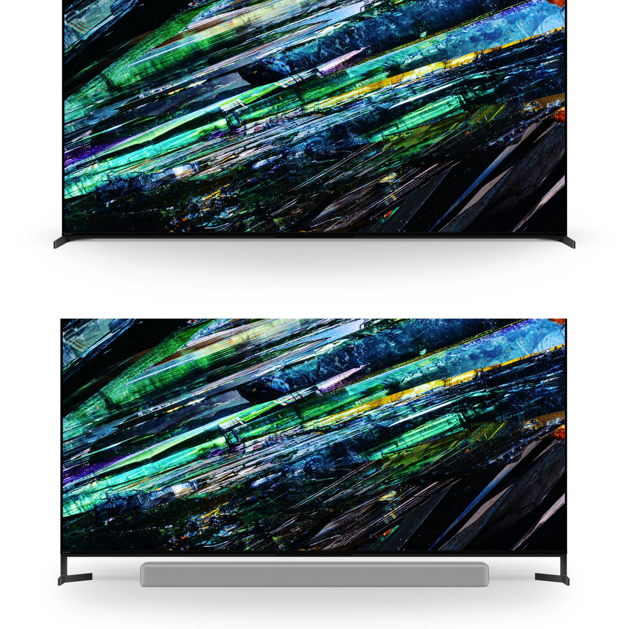 Alt View 25. Sony - 55" class BRAVIA XR A95L OLED 4K UHD Smart Google TV - Black.