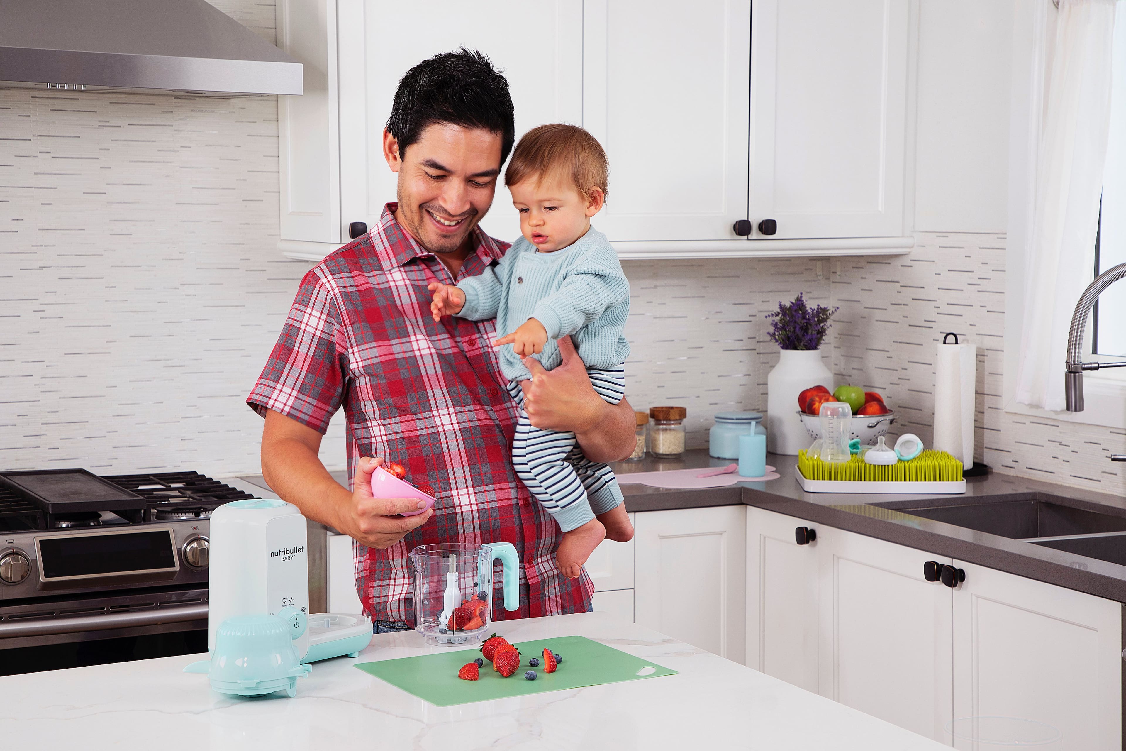 NEW Nutribullet Baby Baby Food Blender 16 Piece NBY10100 Blue/white