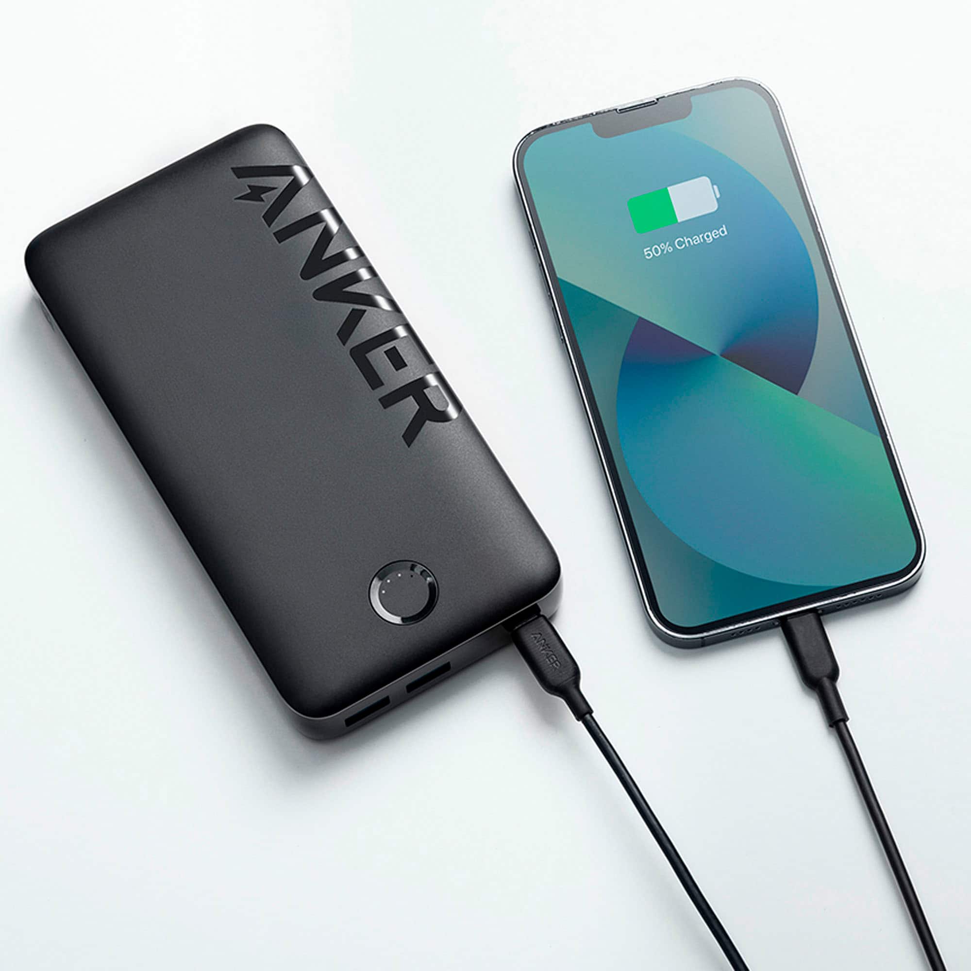 Alt View 11. Anker - Power Bank (20000mAh, 20W, 1-Port) - Black.