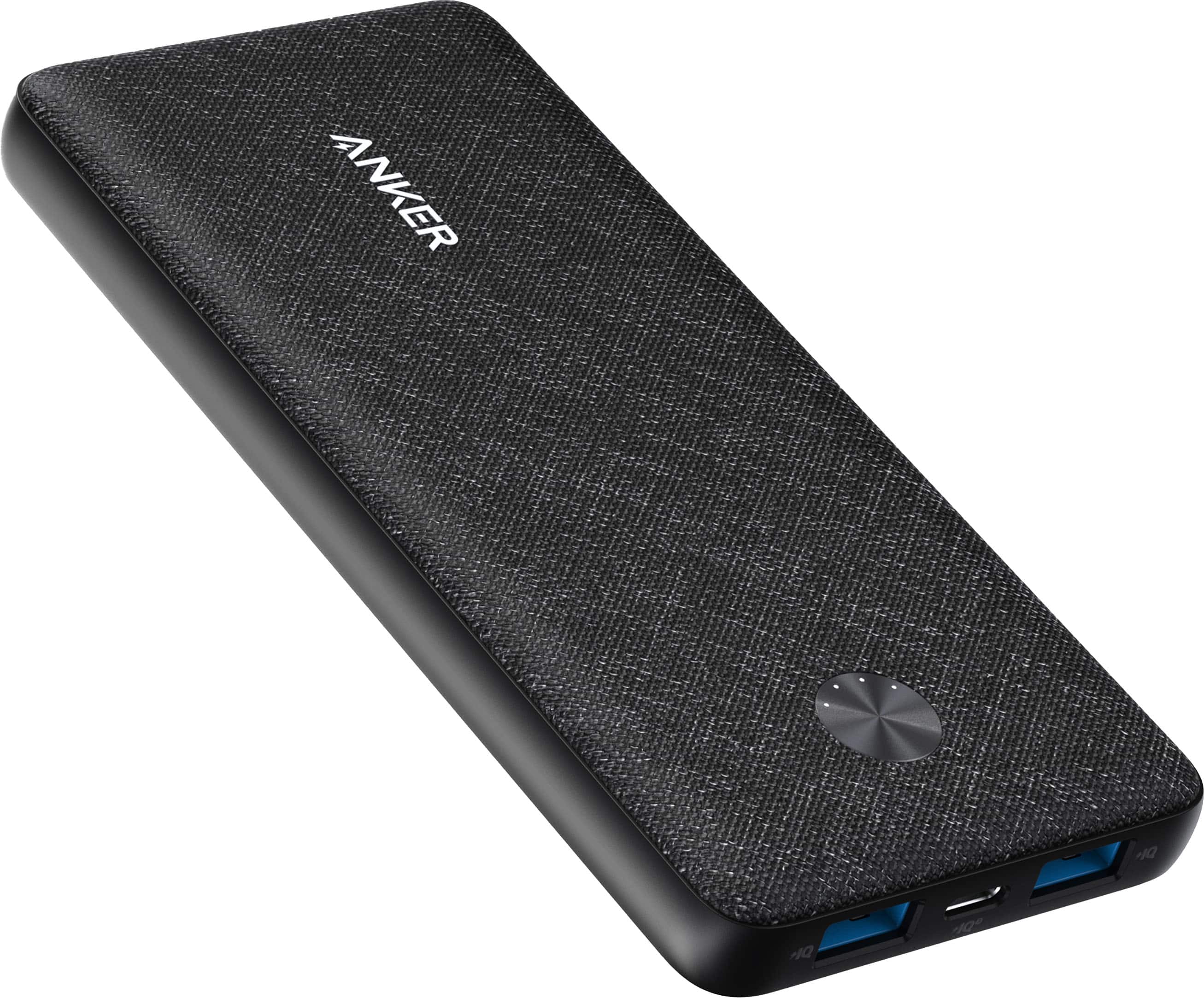 Angle. Anker - Power Bank(10000mAh, 20W, 3-Port) - Black.