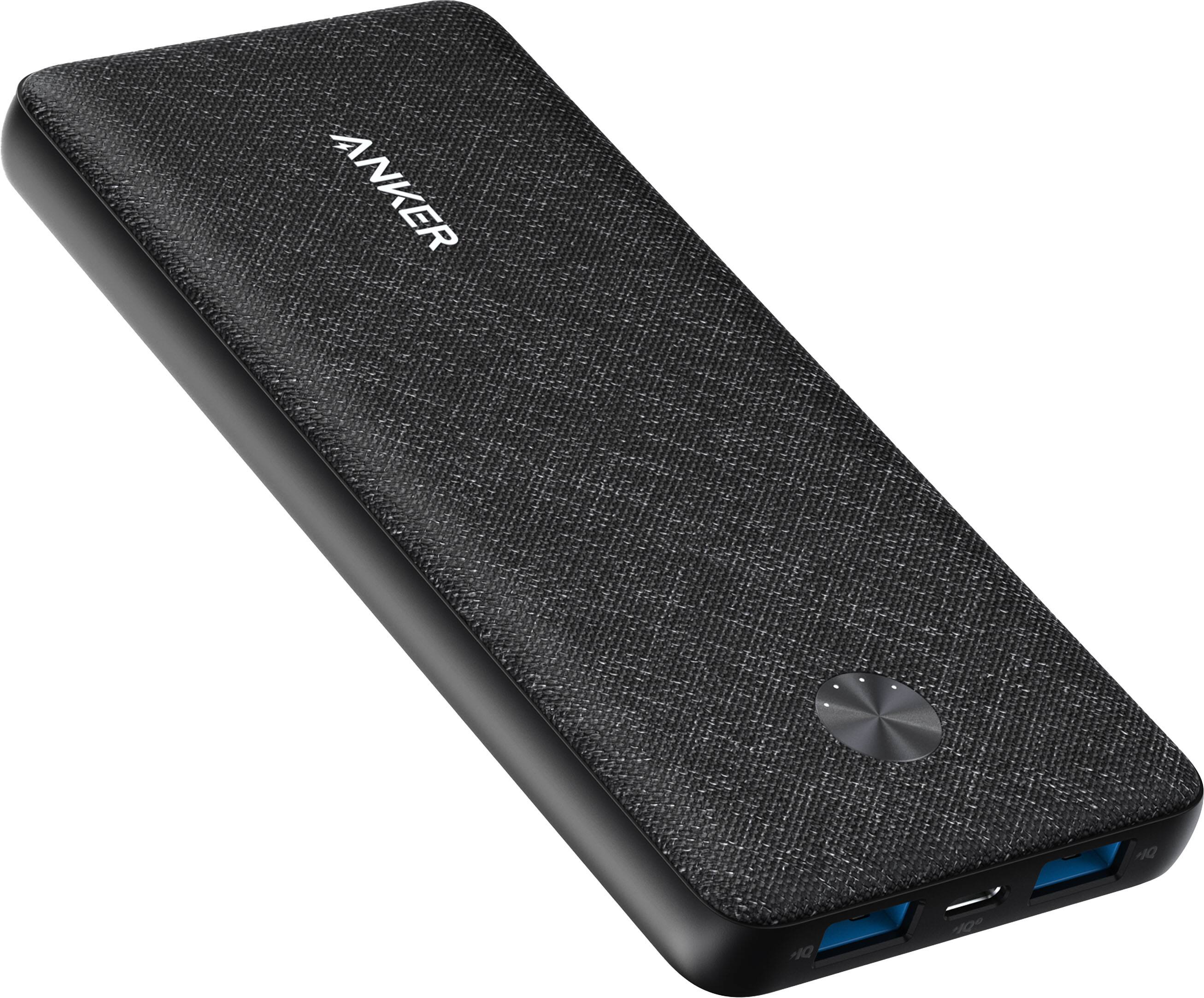 Angle. Anker - Power Bank(10000mAh, 20W, 3-Port) - Black.